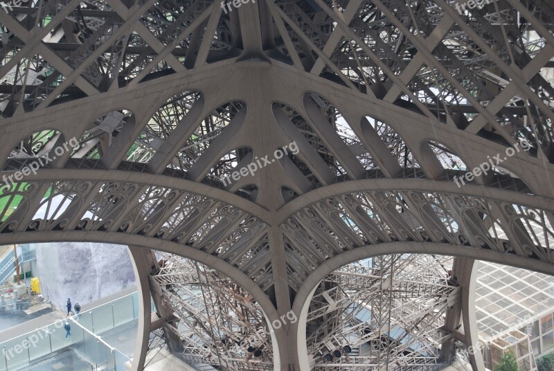 Eiffel Tower Metal Structure Free Photos