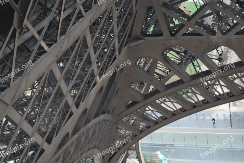 Eiffel Tower Metal Structure Free Photos