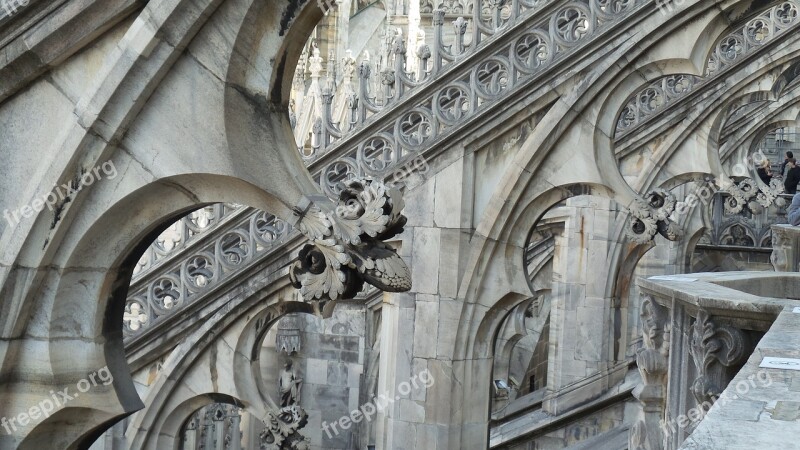 Gothic Church Duomo Milan Duomo Architecture