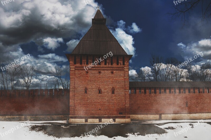 Smolensk Wall Fortress Tower Free Photos