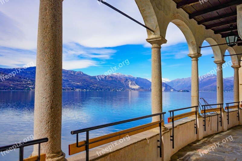 Santa Caterina Del Sasso Lago Maggiore Hermitage Monastery Overhanging