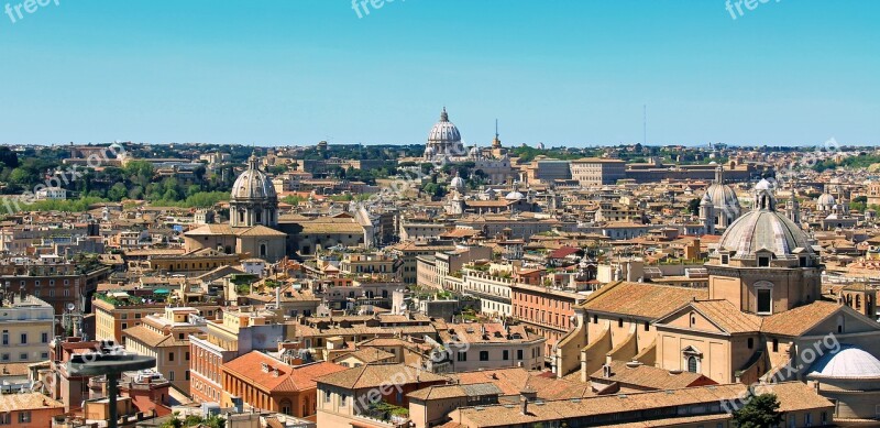 Rome Italy Panorama City Urban