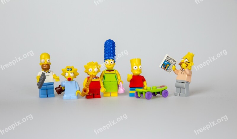 Simpsons Lego Family Bart Homer