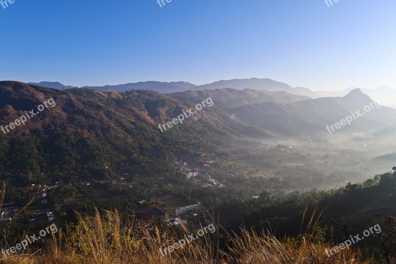 Mountain Mist Fog Landscape Valley