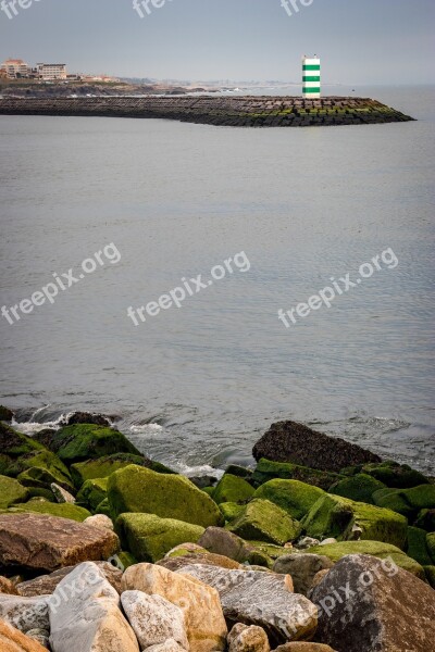 Porto Portugal Lighthouse Ocean Waterfront