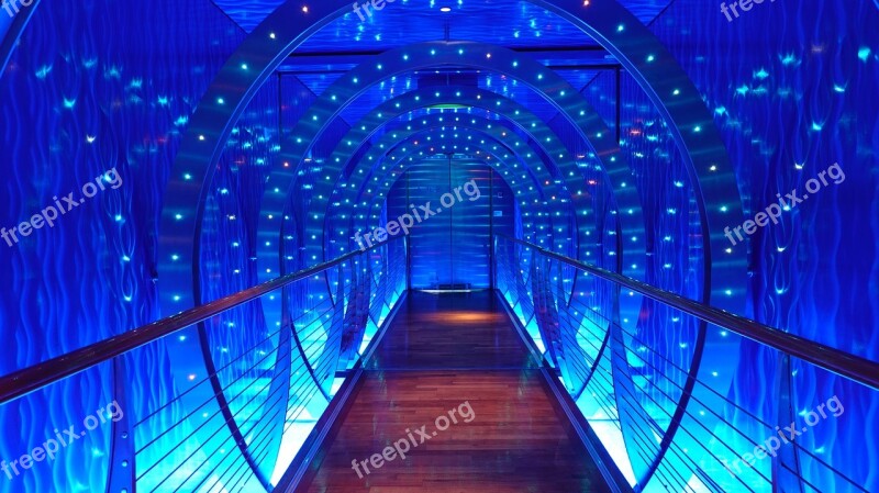 Tunnel Futuristic Led-lighting Lit Anytime Bar