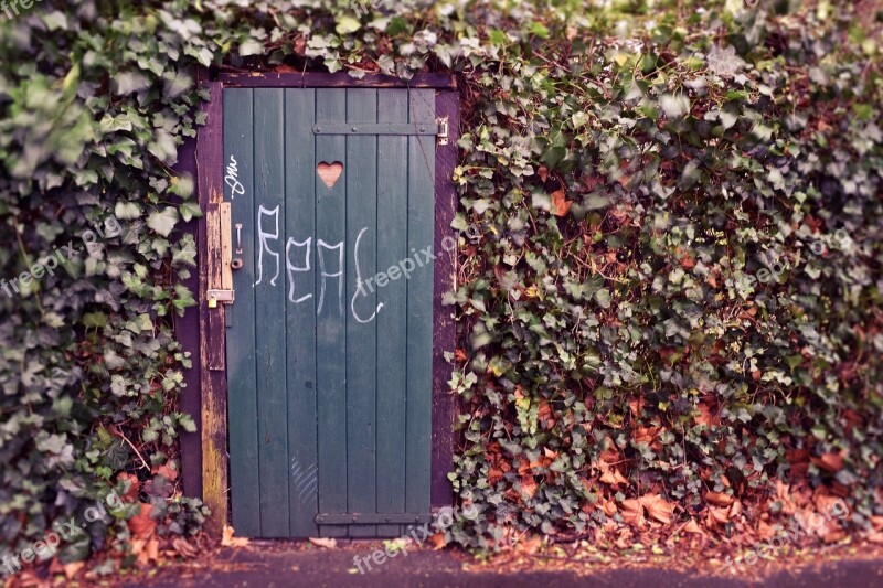 Door Peace And Quiet Wood Toilet Village