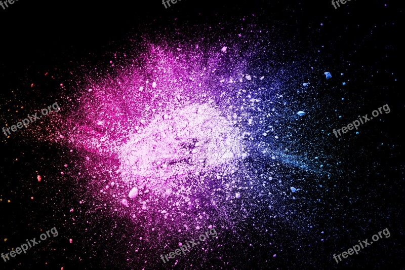 Color Powder Splash Explosion Background