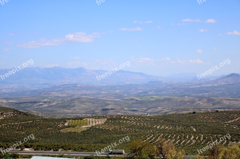 Landscape Baeza Valley Of The Guadalquivir Jaén Andalusia