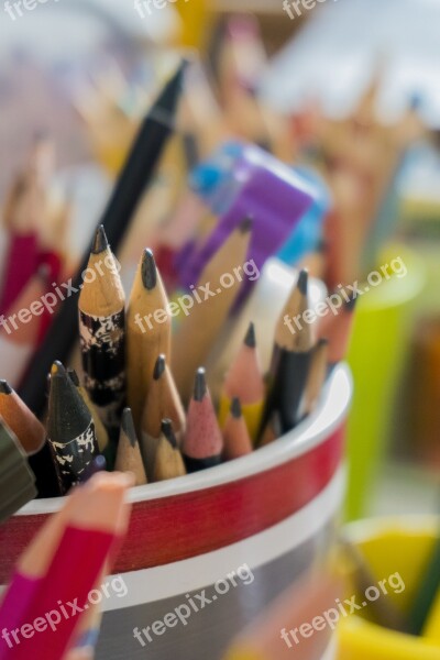 Pencil Colors Color Colorful Art