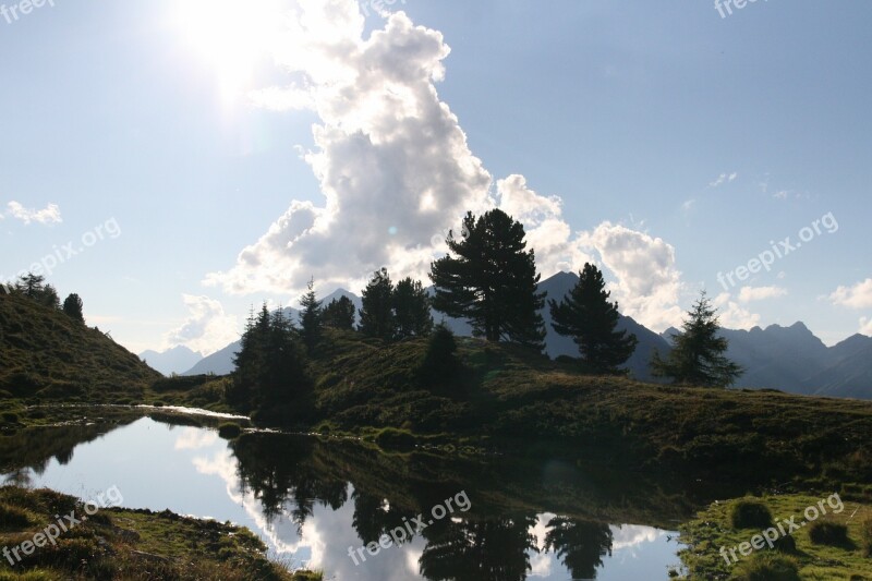 Nature Lake Landscape Sky Reflections