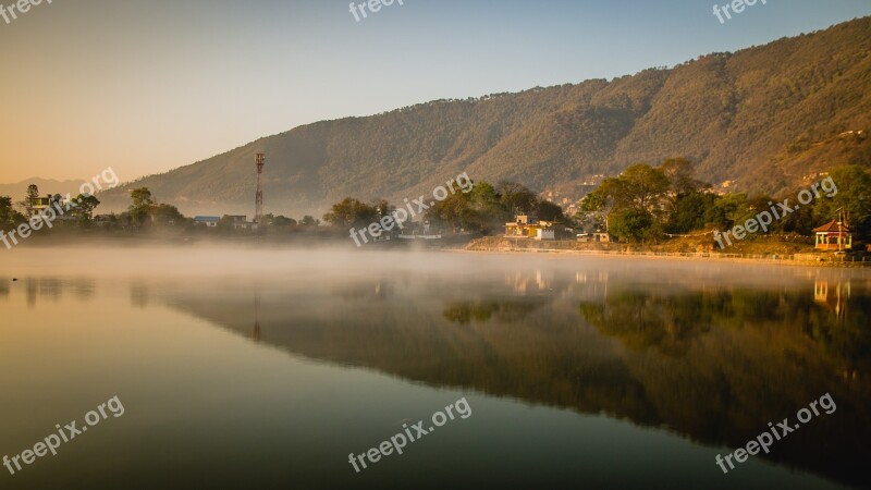 Nature Lake Water Landscape Sunrise