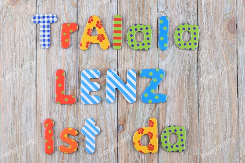 Letters Colorful Lenz Text Words