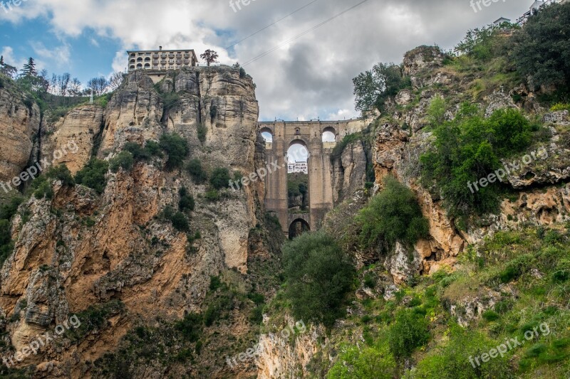 Round Andalusia Spain Architecture Free Photos