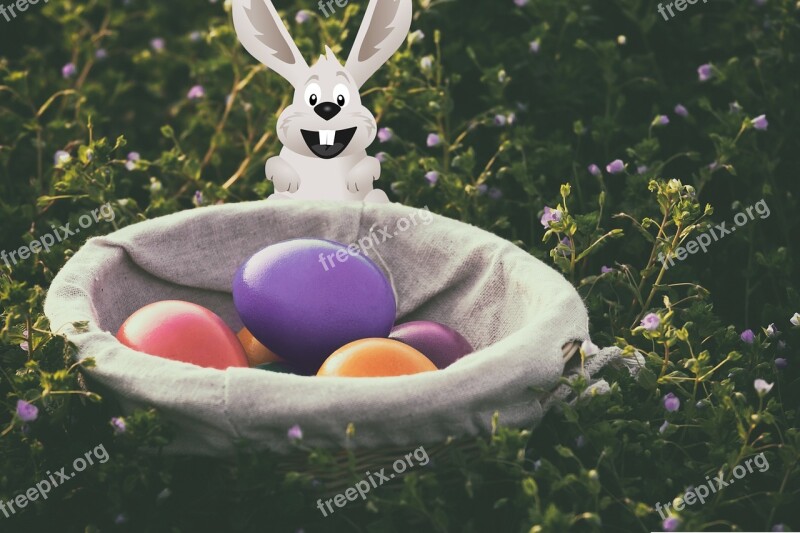 Easter Hare Osterkorb Easter Greeting Egg