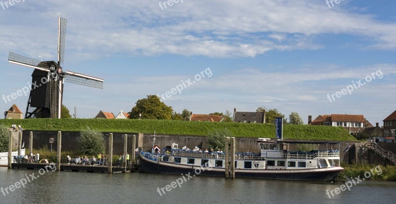 Port Heusden Mill Mill Heusden Port Free Photos