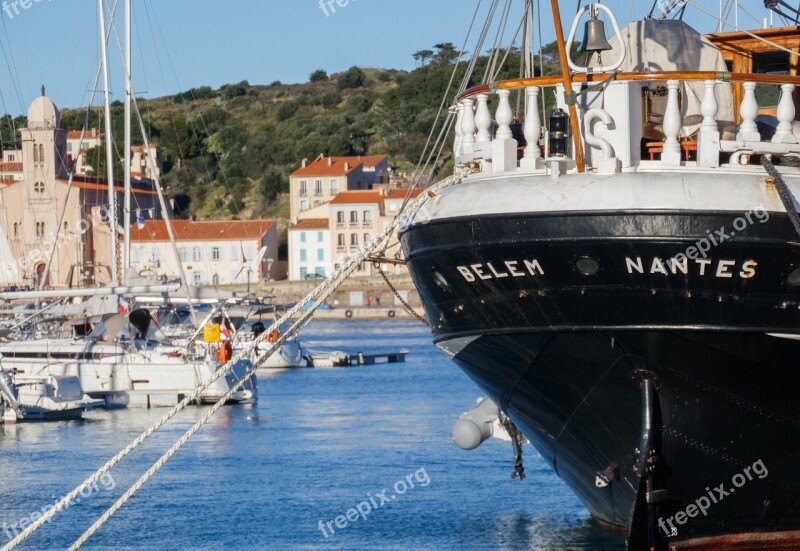 Port-vendres Port Boat Sea Free Photos