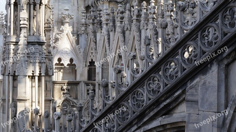 Gothic Cathedral Milan Italy Tourism