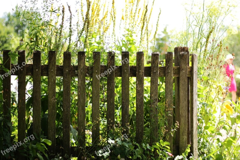 Garden Fence Fence Cottage Garden Wood Fence Paling