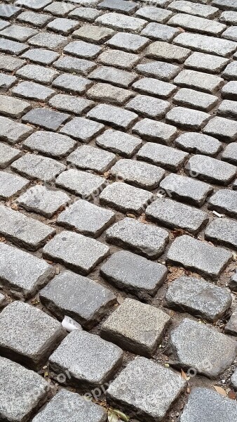 Cobble Stone Street Rocks Bricks