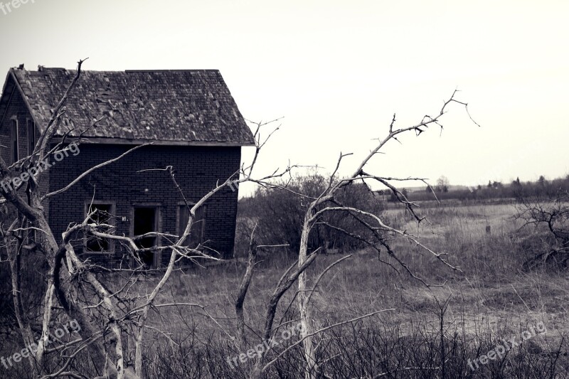 Creepy Haunted Evil Dilapidated Abandoned