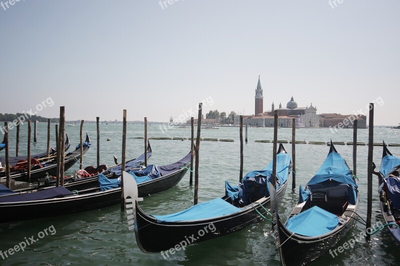 Venezia Boats Venice Italy Gondola