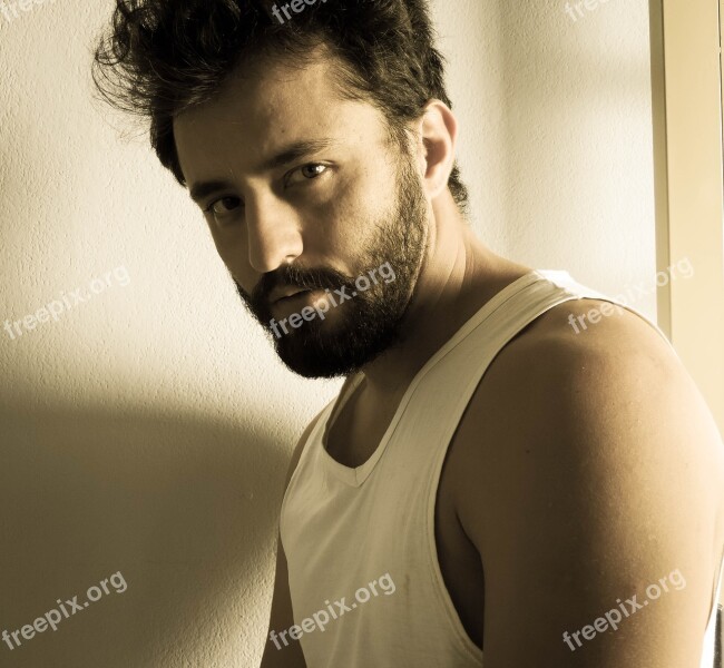 Bearded Beardman Man Beard Model