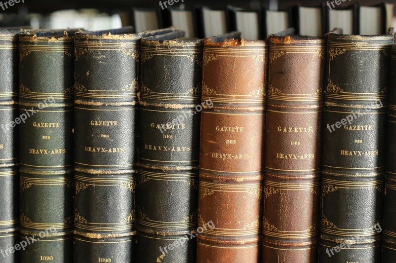 Books Old Bookshelf Library Gazette