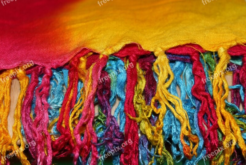 Brush Shawl Colorful Clothing Textile