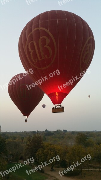 Balloon Myanmar Hot Air Balloon Ballooning Hot Air Balloon Ride