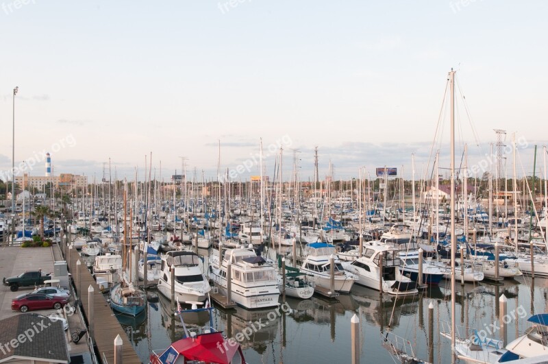 Boats Harbor Sailboats Port Free Photos