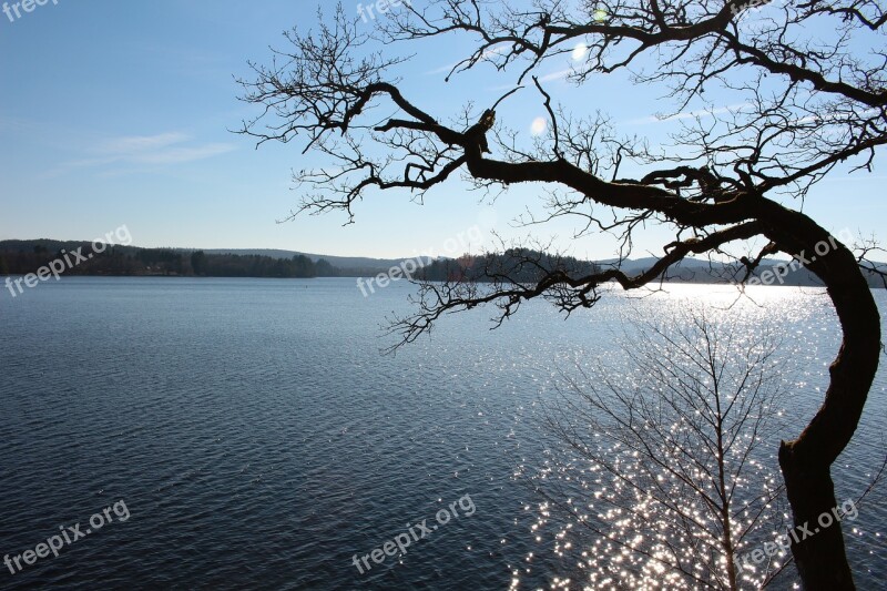 Lake Nature Horizon Landscape Water