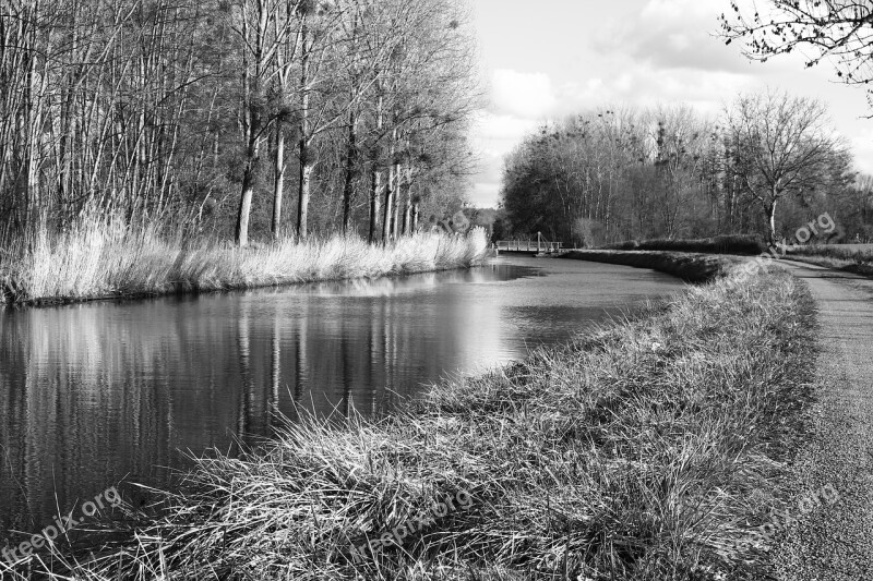 Channel Burgundy France Nature Landscape