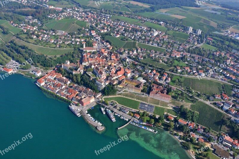 Meersburg Lake Constance Germany Historic Center Castle