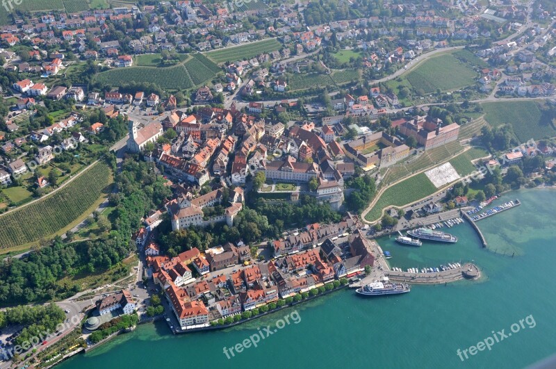 Meersburg Lake Constance Historic Center Port Germany