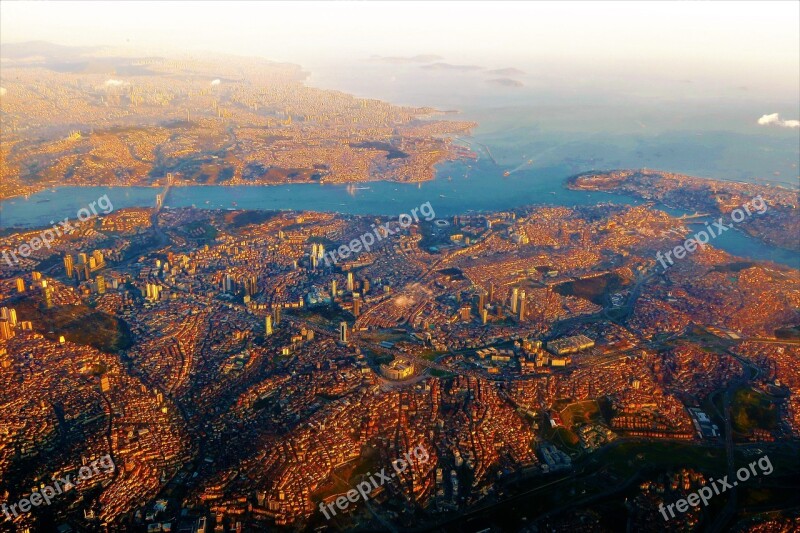 Istanbul Bosphorus City Bridge Architecture