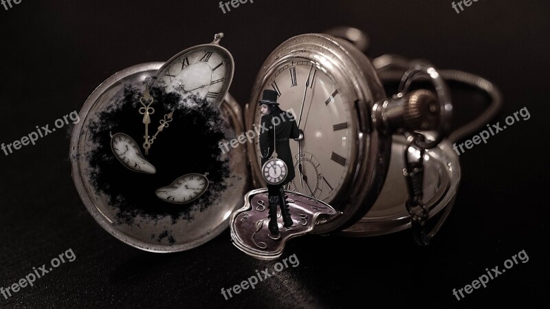 Time Conversion Clock Man Watches Fantasy