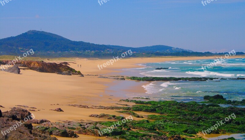 Galicia Beach Sea Spain Costa