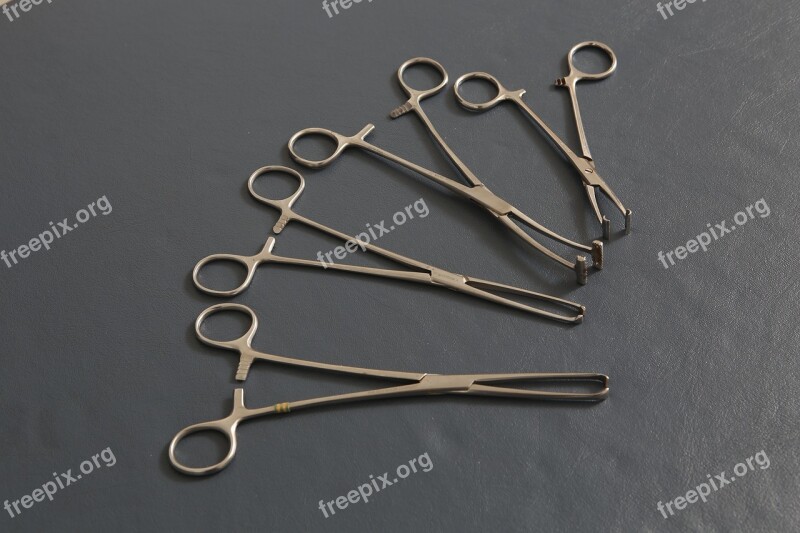 Surgery Instruments Clamp Steel Free Photos