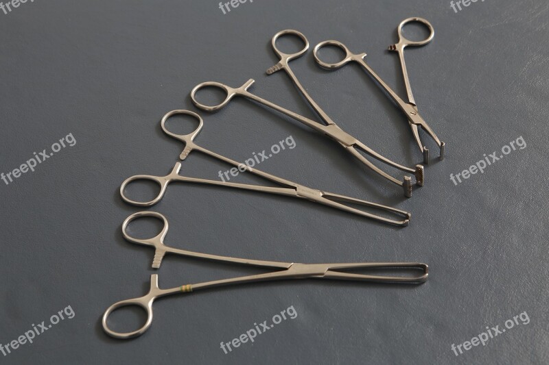 Surgery Instruments Clamp Steel Free Photos