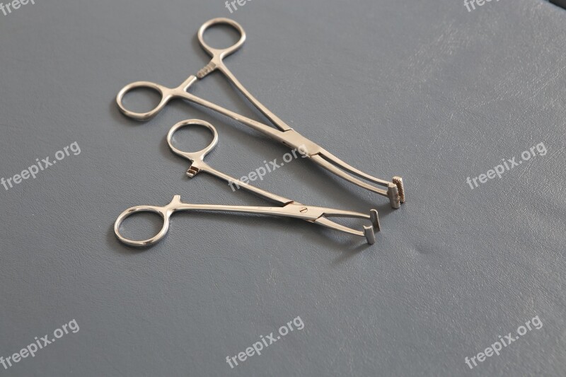 Surgery Instruments Clamp Steel Free Photos