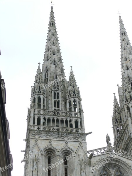 Brittany Quimper Church Cathedral Saint-corentin