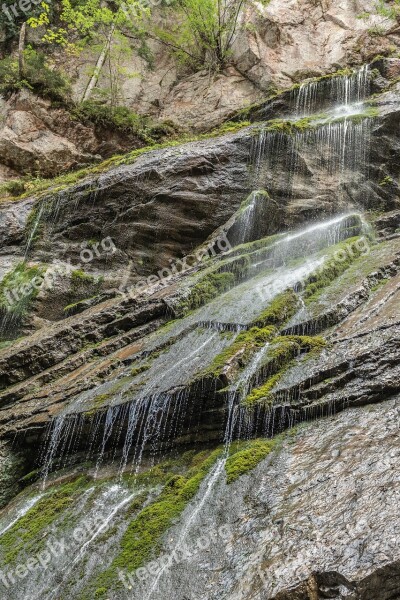 Waterfall Mountains Gorge Water Wilderness