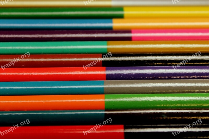 Crayons Colorful Color To Draw Creativity