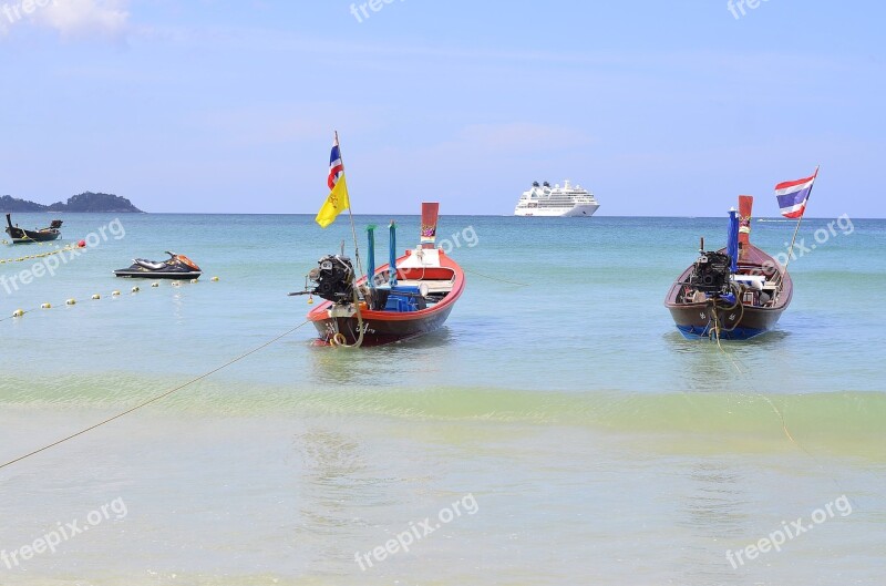 Phuket Thailand Boats Water Island