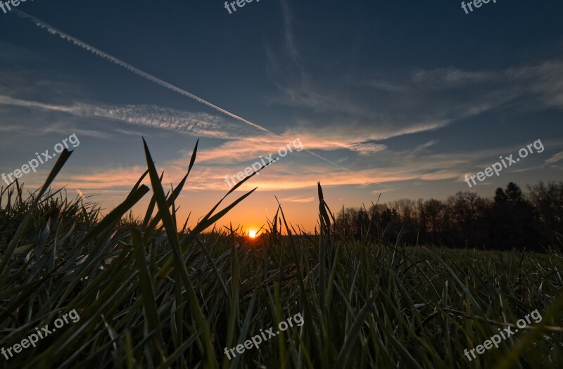 Sky Nature Sunset Landscape Clouds