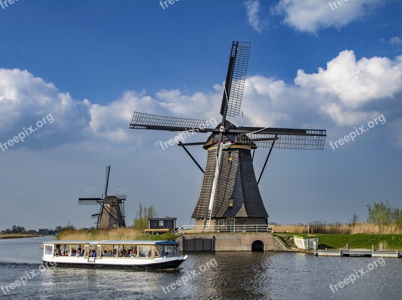 Holland Mill Windmill Travel Water