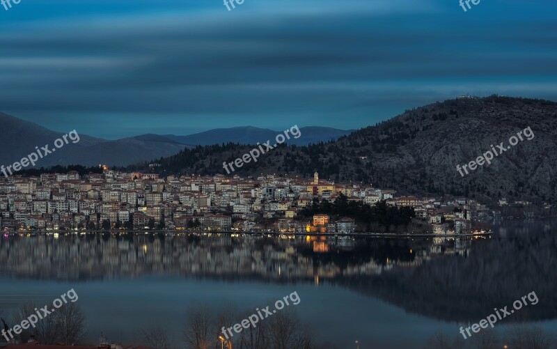 Kastoria Greece Town Nature Cold