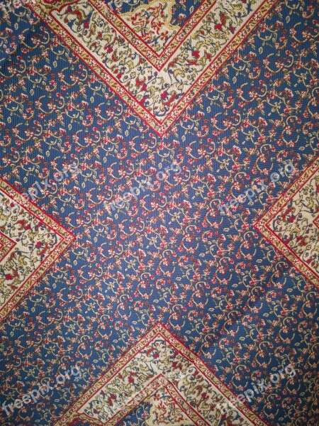 Carpet Pattern Macro Manual Labor Handmade