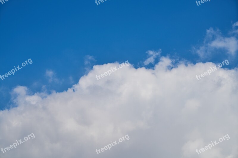 Cloud Blue Sky Clouds Nature